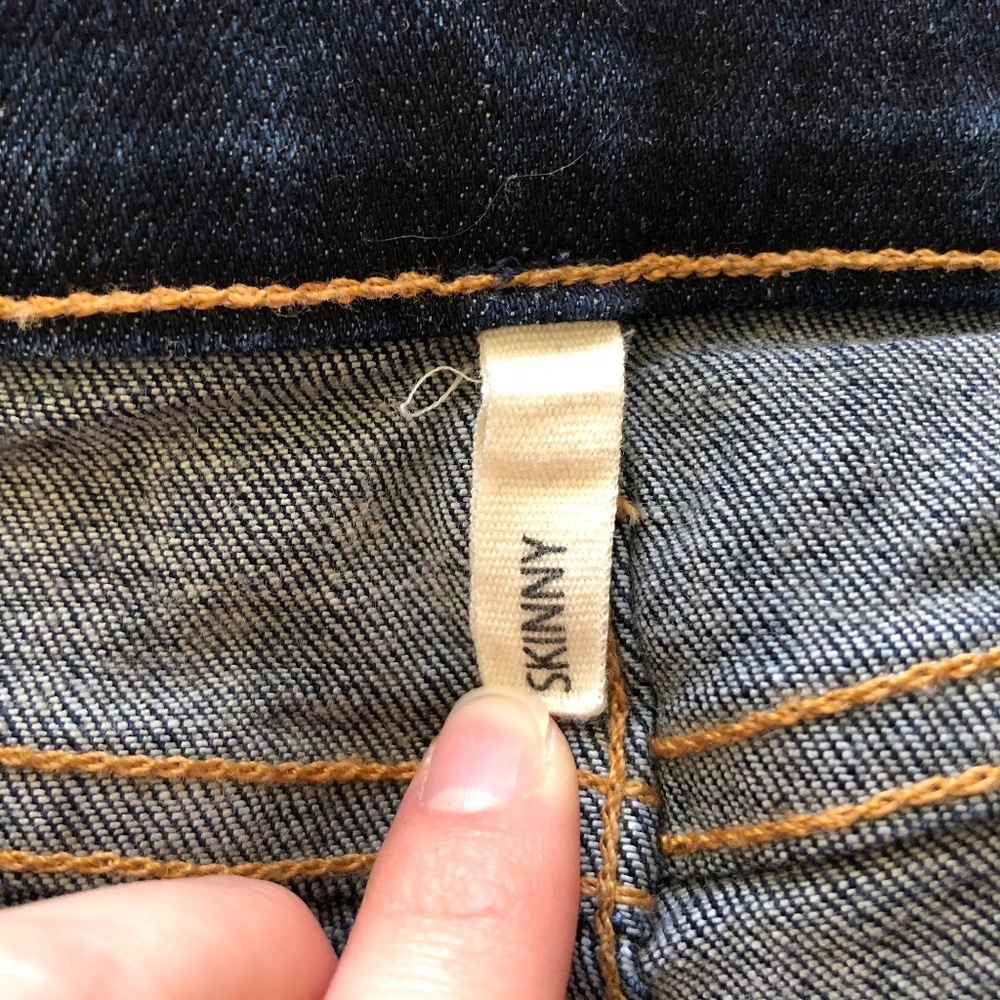 Rag and bone distressed skinny jeans dark wash 29 - Picture 7 of 8